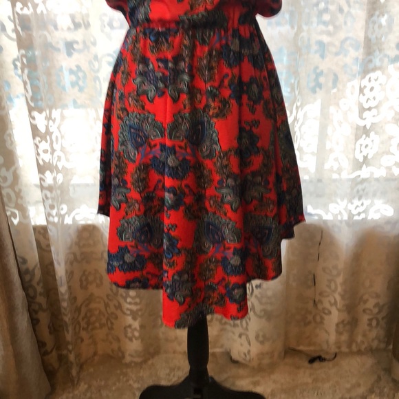 Red midi dress - Collective Concepts - Picture 4 of 4